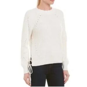 Joie | Adanya Porcelain Side Tie Cashmere Blend Sweater